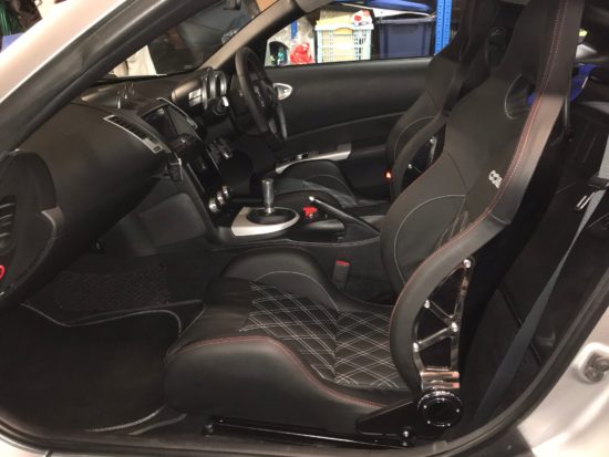 Nissan 350Z with Cobra Misano Seats