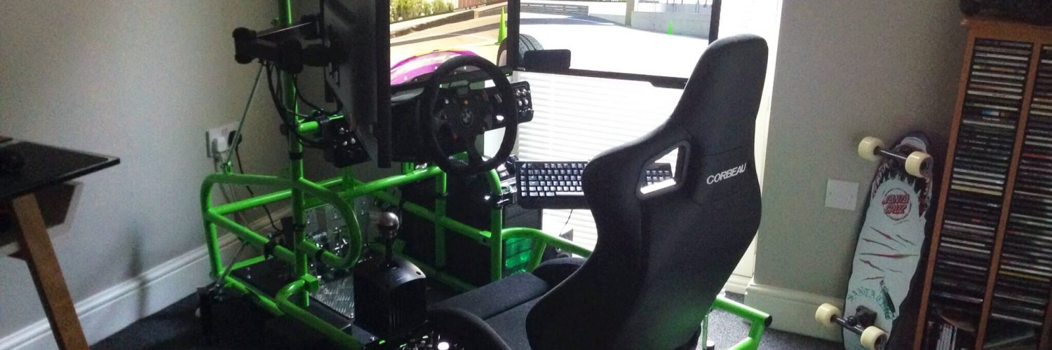 Corbeau racing simulator setup